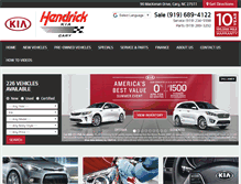 Tablet Screenshot of hendrickkia.com